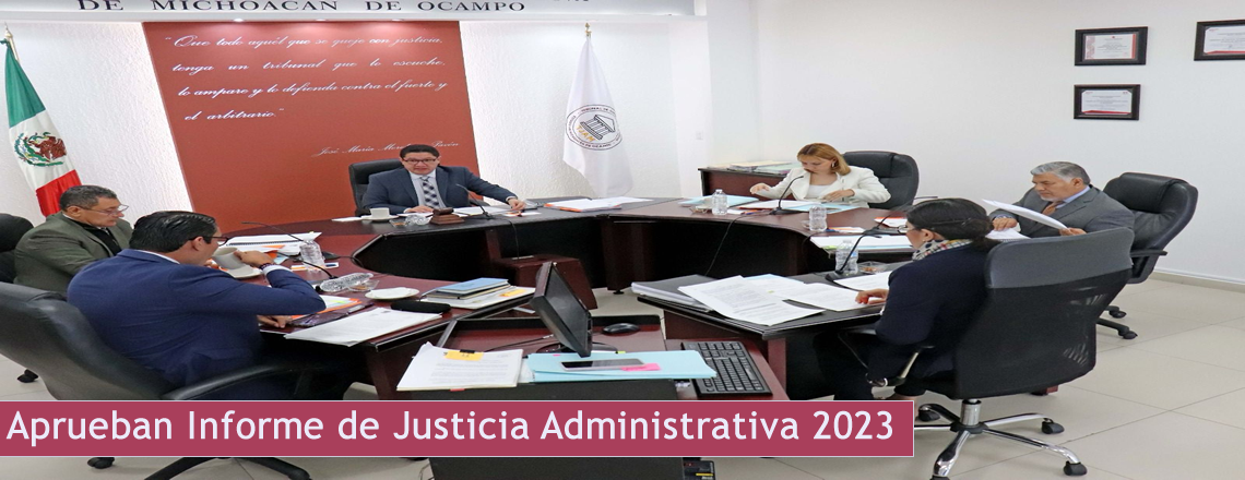 Aprueban Informe de justicia administrativa 2023